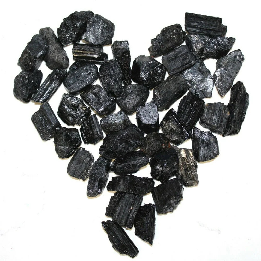 Black Tourmaline Rough Natural Stones 50-100g