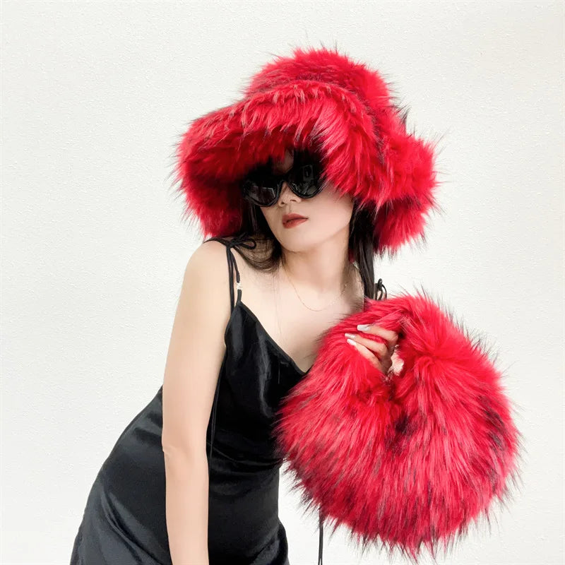 Harajuku Girl "Shag" Faux Fur Handbag