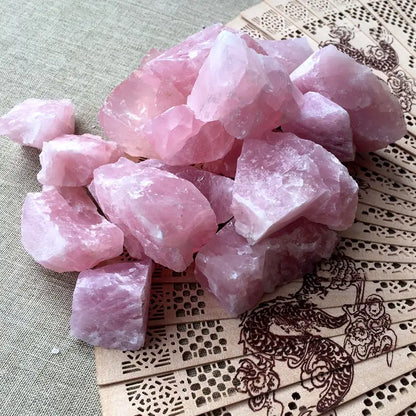 Natural Rough Bulk Rose Quartz Energy Crystal Stones