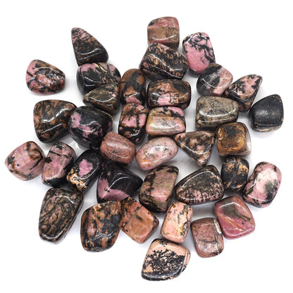 Natural Pink/Black Rhodonite Healing Crystal Energy Stone Bulk Gemstone