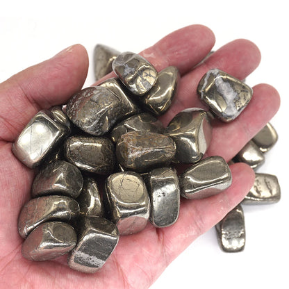 Natural Iron Pyrite Tumbled Stone Healing Crystal