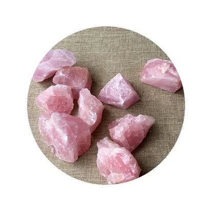 Natural Rough Bulk Rose Quartz Energy Crystal Stones