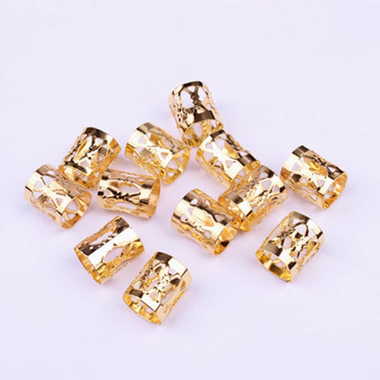 30Pcs/lot Gold & Silver Hair Ring Braid/Lock Cuffs