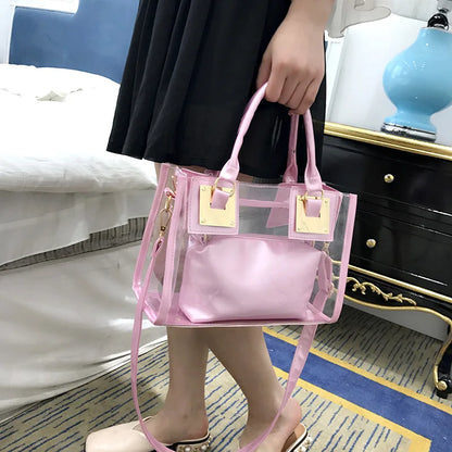 LUX  Clear Tote Handbag