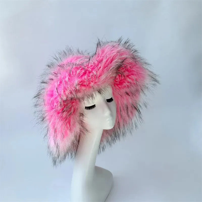 Harajuku Girl "Shag" Faux Fur Bucket Hat