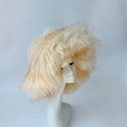 Harajuku Girl "Shag" Faux Fur Bucket Hat